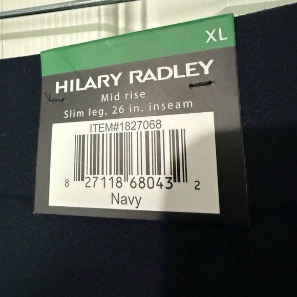 Hilary Radley Women's Crepe Pull-On Pant - Navy Color Size XL - Picture 4 of 7